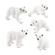 thumbnail image 5 of 5 Unids Oso Realista Juguetes Figuras Set Animales Figuras Estatua para Decoración de Escritorio Regalo de Cumpleaños Fiesta Temática Cake Hugo estatuilla de animales, 5 of 10