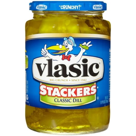 12 PACKS : Vlasic Tart Dill Taste Stackers-24 oz