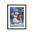 thumbnail image 3 of Snowman in Winter Scene DIY 5D Diamond Art Paint with Full Drill Round Diamond Gems Painting by Number Kits for Adults Art Craft Home Wall Decor 15.8x19.8inch(2), 3 of 8