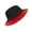 Black-Red, variant on Plus Size XL XXL Bucket Sun Hats for Men, UV Protection UPF50+ Summer Hats,Big Foldable Fishing Beach Hats