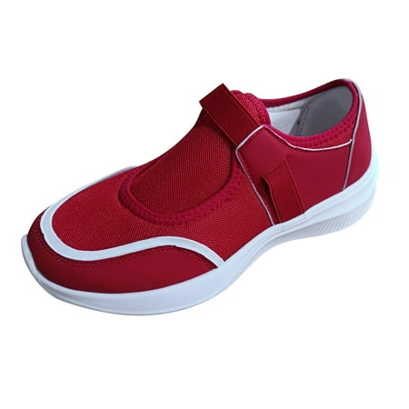 

Fashion Women Shoes Ladies Fashion Leather And Mesh Splicing Breathable Soft Sole Casual Sports Shoes