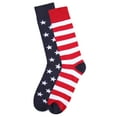 thumbnail image 6 of MeMoi Stars and Stripes Patriotic Crew Socks - Mens - Male, 6 of 7