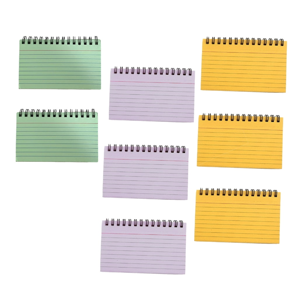 8Pcs Coil-binding Notepads Small Notebook Colorful Notepads Lined Notepads 5x3''