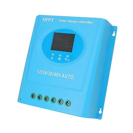 YAHHU 100A MPPT Solar Charge Controller Blue 12V 24V 36V 48V LCD Display Intelligent Regulator Dual USB Output Lead-Acid Lithium Battery[cite: 1]