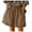 Khaki, variant on DDAPJ pyju Womens Flared Shorts Plus Size Cotton Linen Shorts Elastic Waist Drawstring Casual Beach Shorts Summer Flowy Wide Leg Shorts with Pockets Gray XXXL