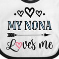 thumbnail image 4 of Inktastic My Nona Grandma Loves Me Girls Girls Baby Bib, 4 of 4