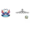 thumbnail image 1 of Escultura De Cisne Acrílico Para Centro De Mesa Con Flores De Metal, Decoración De Pared Para Estantería, Oficina, Patio, Interior Y Exterior., 1 of 8