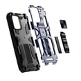 thumbnail image 3 of For Apple iPhone 13 Pro (6.1") Heavy Duty Stand Hybrid Shockproof [Military Grade] with Built-in Kickstand Fit Magnetic Car Mount Cover ,Xpm Phone Case [Blue], 3 of 9
