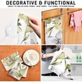 thumbnail image 7 of Kitchen Towels Fresh Lily Flowers Pattern Cleaning Towel Absorbent Hand Towels Tea Towels for Home Restaurant Dish Clean 28" x 18", 6PCS, 7 of 7