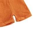 thumbnail image 4 of CAIVO Halloween Pumpkin Patchwork Striped Romper With Pockets For Boys Girls Casual Style Sleeveless Strap One-Pieces For Toddlers And Children Playwear, 4 of 7