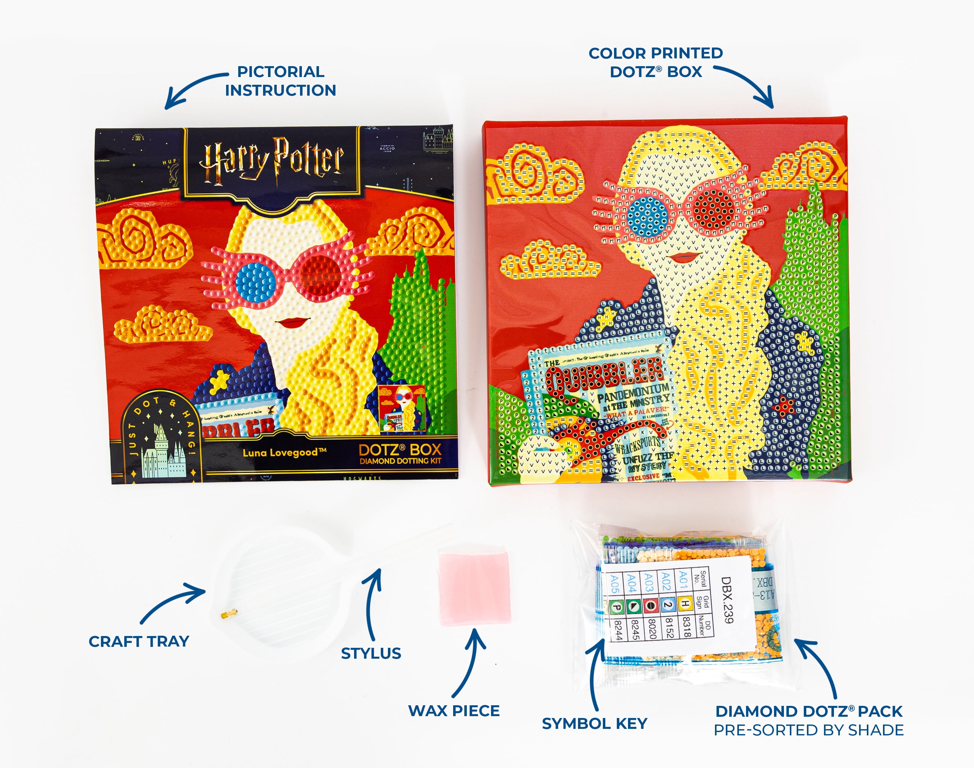 DIAMOND DOTZ® Harry Potter Luna Lovegood Special Edition DOTZ® Box Diamond Painting Kit