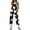 Z22-Black2, variant on Halloween Overalls for Women, Sleeveless Spaghetti Strap Jumpsuit with Pockets, Ghost Pumpkin Print Wide Leg Baggy Romper, Adjustable Straps Fall Holiday Party Outfit 2026