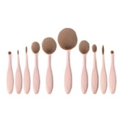 Vanity Planet Blend Party - Oval Makeup Brush Set - Pink