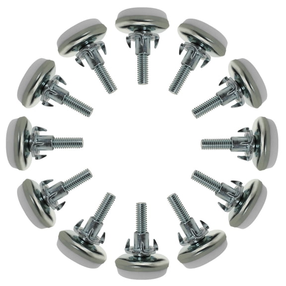M6 x 20 x 30mm Leveling Feet Adjustable Leveler for Furniture Table Leg 12pcs