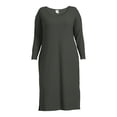 thumbnail image 6 of Terra & Sky Women’s Plus Rib Knit Jersey Midi Dress, 6 of 6