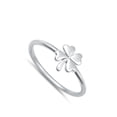 thumbnail image 4 of Good Luck Four Leaf Clover Nature Ring .925 Sterling Silver Band Jewelry Female Male Unisex Size 6, 4 of 4