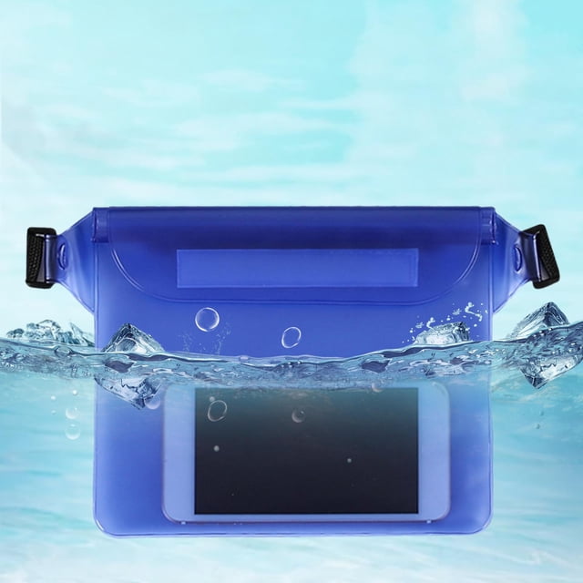 Bolsa de almacenamiento a prueba de agua, riñonera, bolso de hombro, bolsos de playa ligeros, estuche, bolsa para esnórquel al aire libre, viaje, nata azul shamjiam Bolsa de almacenamiento impermeable