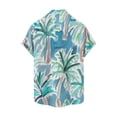 thumbnail image 2 of Camisas De CompresióN Para Hombre Camisa de manga corta con estampado digital 3d de ocio de tendencia de moda de playa de turismo de vacaciones de verano para hombres (Mint Green, S), 2 of 4