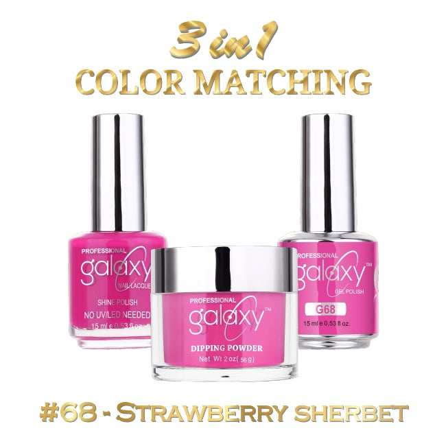 Professional Dipping Powder Gel Polish Matching Nail Lacquer Set, Color