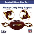 thumbnail image 4 of Pets First NFL Kansas City Chiefs Plush Football Rope Toy for Dogs & Cats - Soft, Chewy & Squeaky, 4 of 7