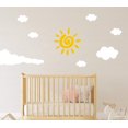 thumbnail image 3 of Calcomanías De Pared De Nube De Sol, Pegatinas De Vinilo Removibles Para Pared Para Niños, Bebés, Niñas, Dormitorio, Guardería, Arte De Pared A66 (Amarillo Blanco), 3 of 5