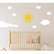 thumbnail image 3 of Calcomanías De Pared De Nube De Sol, Pegatinas De Vinilo Removibles Para Pared Para Niños, Bebés, Niñas, Dormitorio, Guardería, Arte De Pared A66 (Amarillo Blanco), 3 of 5