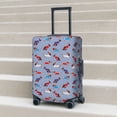 thumbnail image 6 of Susaid winter Dachshund Print Elastic Washable Suitcase Cover with Hidden Zipper, Fits 18-32 Inch Luggage for Protection During Travel-Medium, 6 of 7