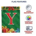 thumbnail image 5 of America Forever Monogram Christmas House Flag Letter Y 28 x 40 inch Double Sided Merry Christmas Gifts Presents Ornament Ball Winter Farmhouse Red & Green Holiday Yard Outdoor Decoration, 5 of 7