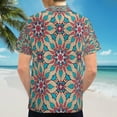 thumbnail image 6 of High Quality Hawaiian Shirts for Men Short Sleeve Aloha Beach Shirt Floral Summer Casual Button Down Shirts Blouses, 6 of 7