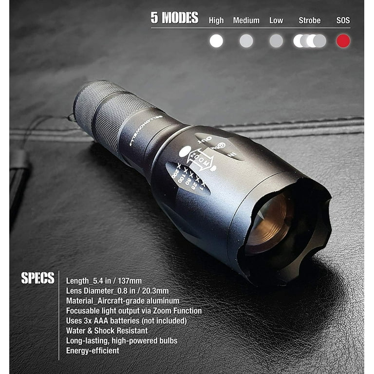 bell + howell taclight 500-lumen led rechargeable flashlight the Taclight Max high lumen flashlight produces a super Bell Howell TacLight Max LED
