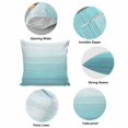 thumbnail image 6 of Throw Pillow Covers, Teal Blue Summer 24x24 Pillow Covers for Couch/Sofa/Bed, Farmhouse Beach Blue Wooden Decorative Square Linen Cushion Pillowcase for Home Decor, 6 of 9
