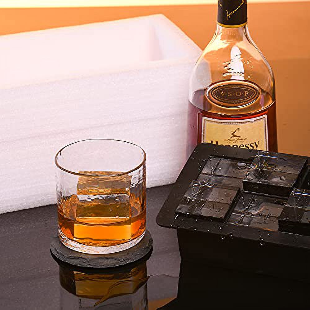  SMART&COOL Clear Ice Cube Maker, Crystal Clear Ice Cube Mold, 2  Square Ice Cubes Tray: Home & Kitchen