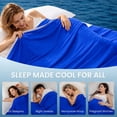 thumbnail image 6 of Cooling Blanket for Hot Sleepers, Lightweight Breathable Summer Quilt for Night Sweats, Twin Size Thin Cooling Blanket Machine Washable, 6 of 9