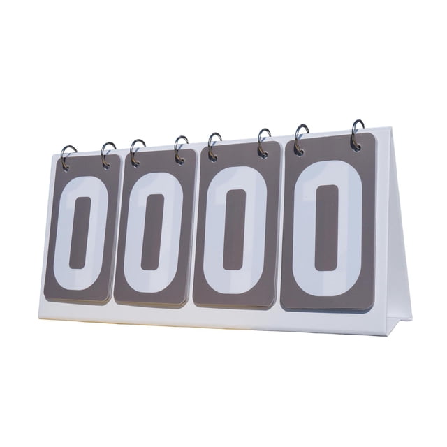 fastboy Sports Scoreboard Flip Number Score Board Table for Basketball Soccer Tennis Gray 355x160mm