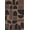 Brown, Pattern 4, variant on Design&I 8'x10' Washable Area Rug Black Terracotta Geometric Art Modern Abstract with Bold Shapes for Living Room, Family Extra Large Skid-Resistant Low Profile