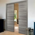 thumbnail image 3 of Double Pocket Sliding Grey Doors 60 x 96 with Strips, 3 of 6
