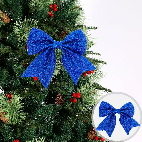 FYHALE Christmas Bows for Tree, Christmas Bow Bright Face Bow Christmas Christmas Tree Pendant Gift Decorating Bow
