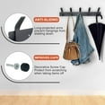 thumbnail image 3 of 2Pack Coat Rack Wall Mounted, Coat Hanger with 5 Hooks, for Hat Towel Purse Robes, 3 of 7