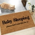 thumbnail image 4 of 16x24 Inch Coir Door Mat Outside Entrance Outdoor Welcome Mats for Front Door Spring Rugs for Home Durable and Anti Slip Mats Outdoor or Entryway Rug Doormat for Indoor or Outdoor Use, Baby Sleeping, 4 of 5