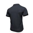 thumbnail image 4 of Yifymode Men's Textured Knit Short Sleeve Polo Shirt, Contrast Collar Regular Fit Everyday Casual Top Dark Gray 3XL, 4 of 6