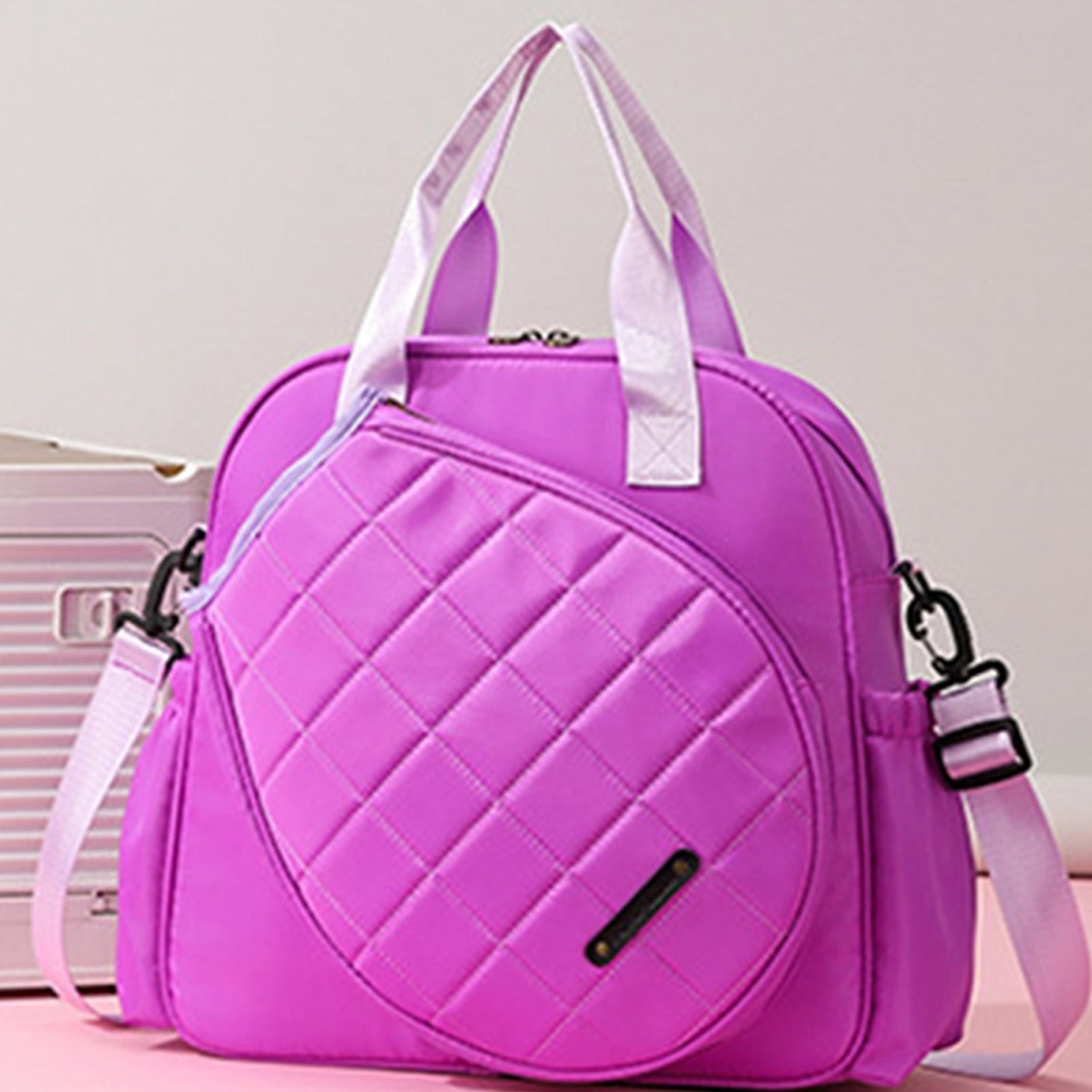 Tennis Racket Carrying Bag with Adjustable Shoulder Strap Light Weight Badminton Gear Bag for Tennis Player Beginner