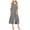 Gray, variant on Women's Summer Casual Loose Tank Jumpsuit Sleeveless Crewneck Jumpsuit Ribbed Capri Wide Leg Pants Romper with Pockets