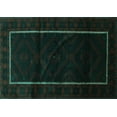 thumbnail image 1 of Ahgly Company Indoor Rectangle Persian Turquoise Blue Traditional Area Rugs, 4' x 6', 1 of 4