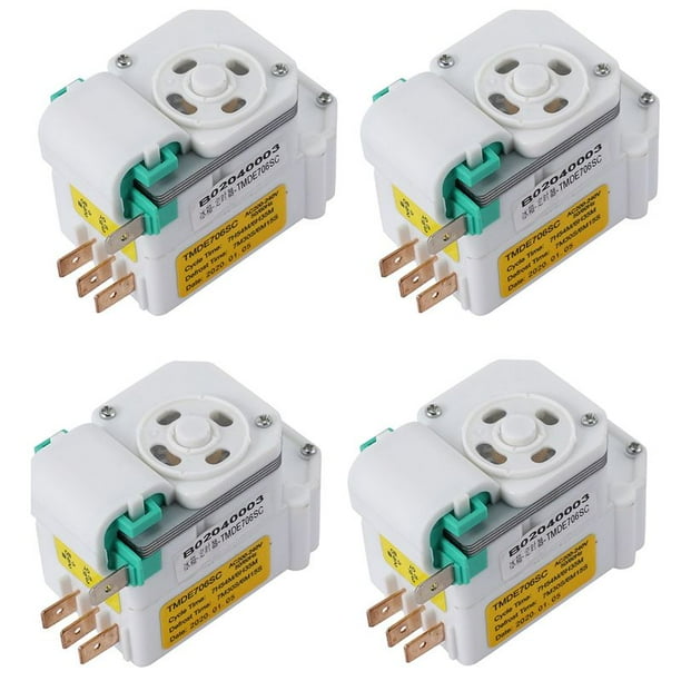 4X Temporizador de Descongelación Mecánico para Piezas de Refrigerador Tmde706Sc Temporizador de Descongelación