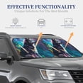 thumbnail image 4 of Vsdgher Colorful Plant Wolf Print Car Windshield Sun Shade, Reflective Sunshade Window Sunshade Sun Visor Protector Fit for Cars,Trucks,SUVs-Large, 4 of 6