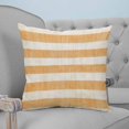 thumbnail image 4 of Pillow Covers 16x16 Set of 2, Burnt Orange Striped Throw Pillow Covers Decorative Couch Cushion Cover, Farmhouse Vintage Stripes Microfiber Soft Square Pillowcases for Bedroom Living Room Sofa, 4 of 7