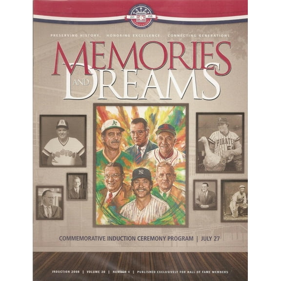 2008 Baseball Hall of Fame Induction Program (Goose Gossage Dick Williams)