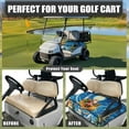 thumbnail image 4 of Yuyamidu Christmas Golf Cart Seat Covers with 4 Front Pockets Santa Claus Golf Cart Seats Towel Blanket for 2-Person Seats Club Car Seat Cushion Cover, Blue, 4 of 7