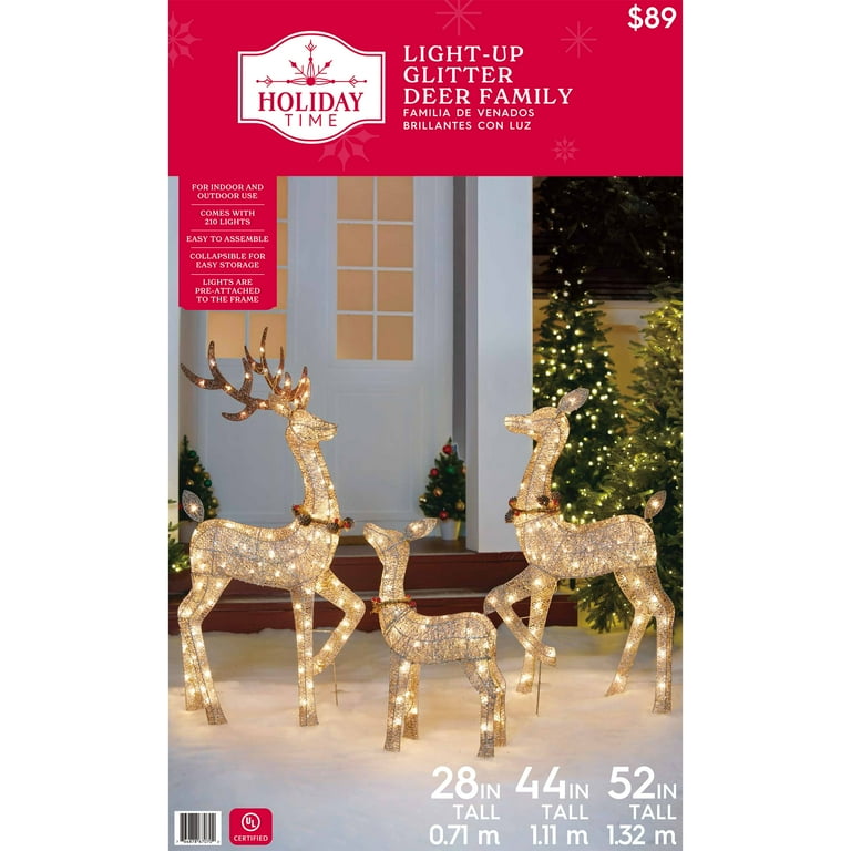 Outdoor Christmas Reindeer Decorations Lighted Costco Shelly Lighting