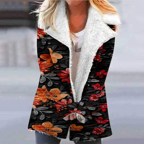 Abrigo y chaquetas casuales de manga larga sin capucha para mujer, con estampado de Halloween, de moda, con bolsillos y botones compuestos, abrigo/chaqueta casual de manga larga sin sombrero para muje